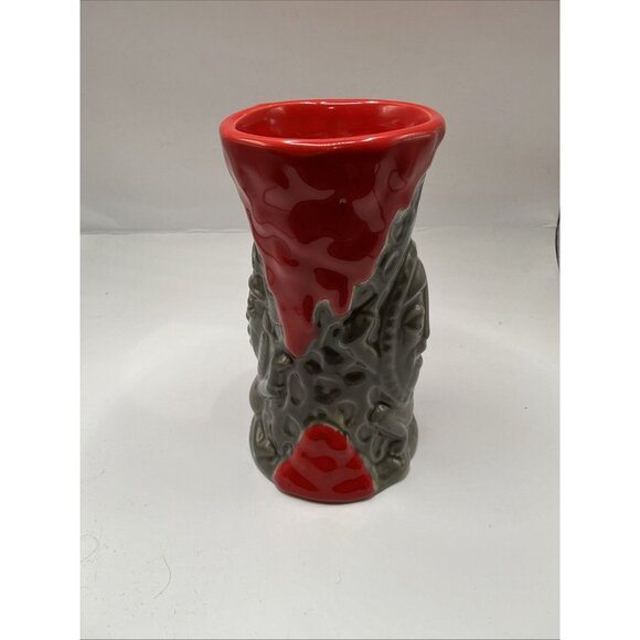 Disney Trader Sams Krakatoa Tiki Mug Grogs Grotto 4th Edition Red Lava NIB - Picture 3 of 6